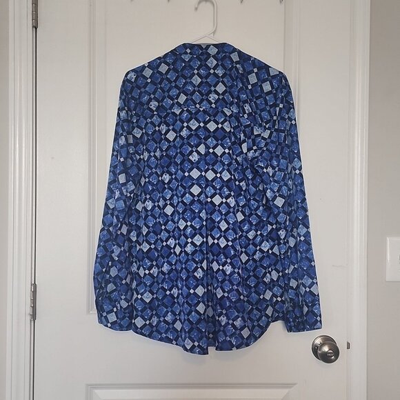 MICHAEL Michael Kors Zip Pockets Blouse Size Large - Picture 2 of 4